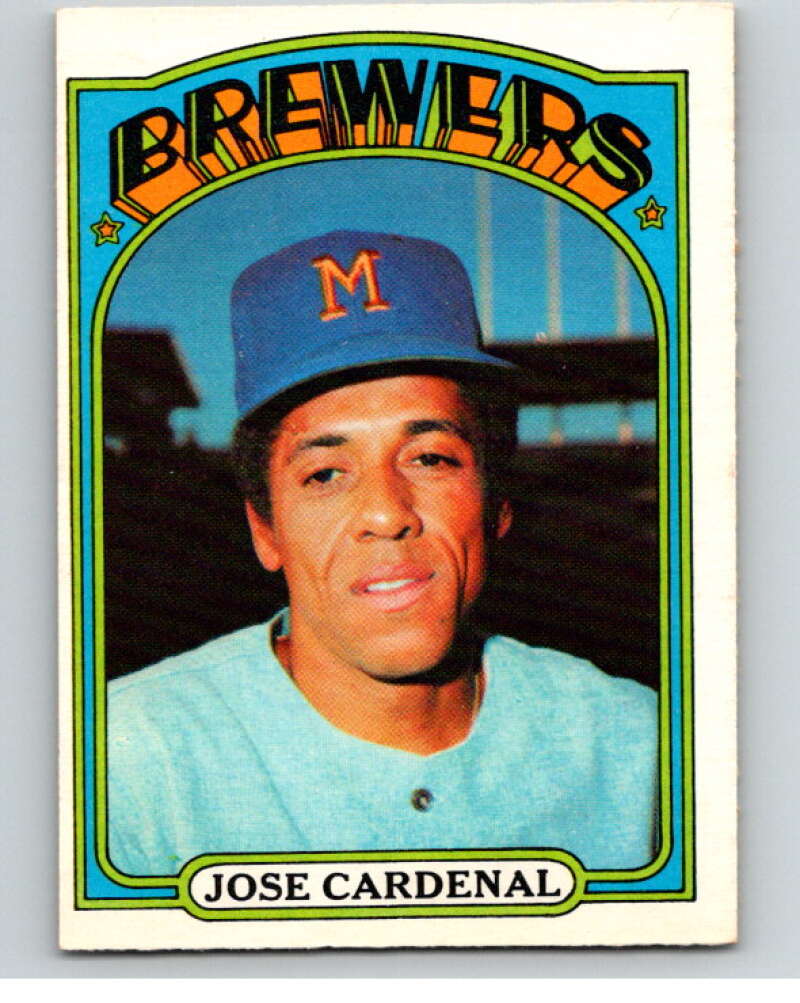 1972 O-Pee-Chee Baseball #12 Jose Cardenal Milwaukee Brewers V66046 Image 1