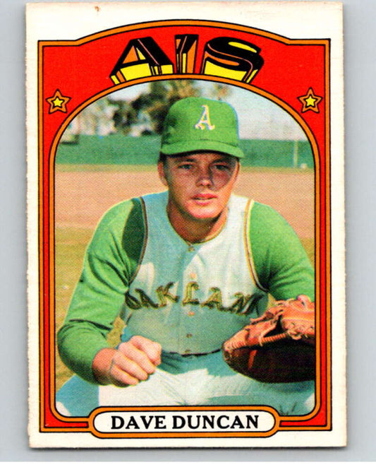 1972 O-Pee-Chee Baseball #17 Dave Duncan  Oakland Athletics  V66058 Image 1