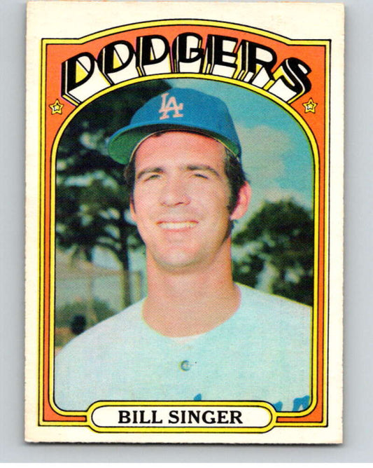 1972 O-Pee-Chee Baseball #25 Bill Singer  Los Angeles Dodgers  V66068 Image 1