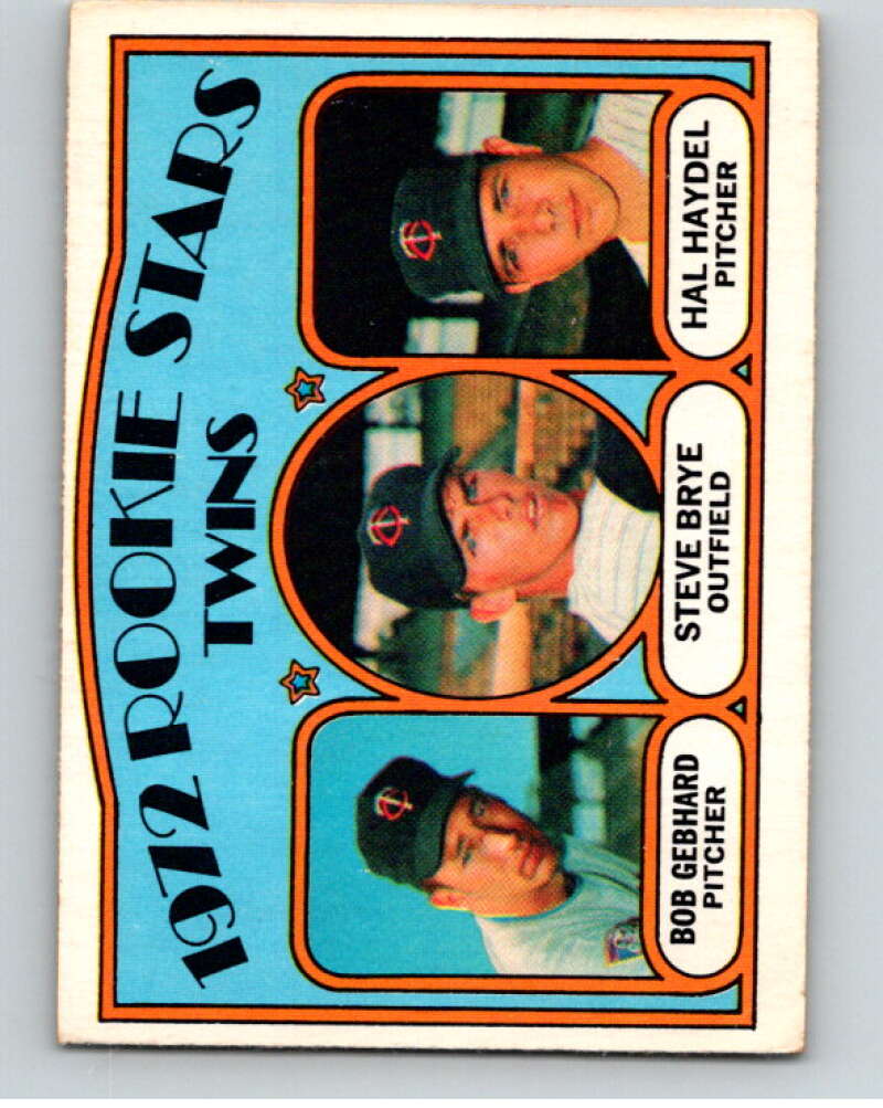 1972 O-Pee-Chee Baseball #28 Gebhard/ Brye/Haydel Rookies RC Rookie V66071 Image 1