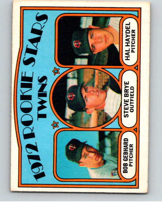 1972 O-Pee-Chee Baseball #28 Gebhard/ Brye/Haydel Rookies  RC Rookie  V66071 Image 1