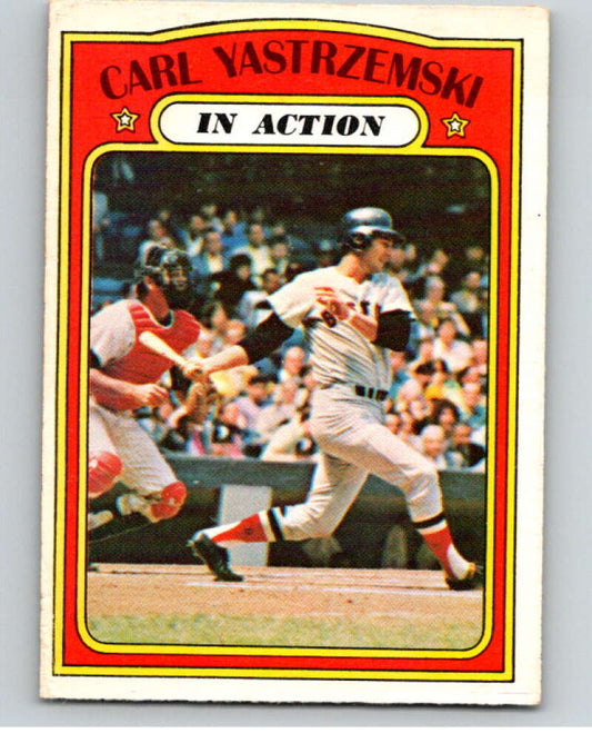 1972 O-Pee-Chee Baseball #38 Carl Yastrzemski IA  Boston Red Sox  V66080 Image 1