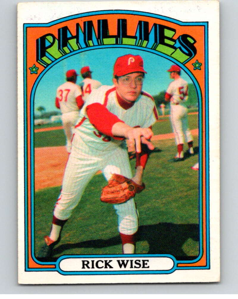 1972 O-Pee-Chee Baseball #43 Rick Wise Philadelphia Phillies V66087 Image 1