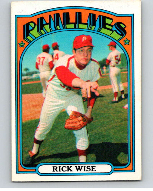 1972 O-Pee-Chee Baseball #43 Rick Wise  Philadelphia Phillies  V66087 Image 1