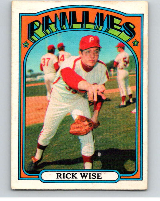 1972 O-Pee-Chee Baseball #43 Rick Wise  Philadelphia Phillies  V66088 Image 1
