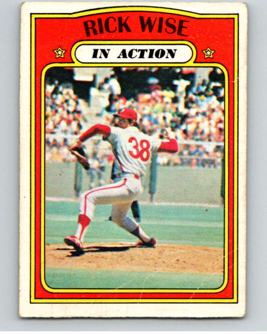 1972 O-Pee-Chee Baseball #44 Rick Wise IA  Philadelphia Phillies  V66089 Image 1