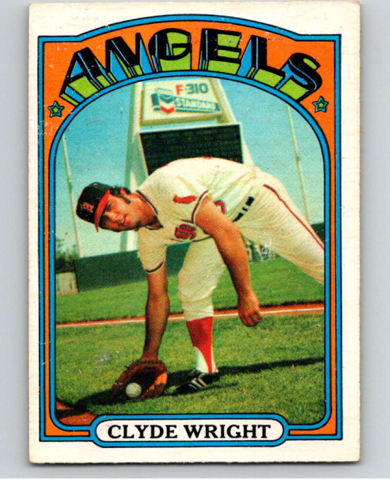 1972 O-Pee-Chee Baseball #55 Clyde Wright California Angels V66097 Image 1