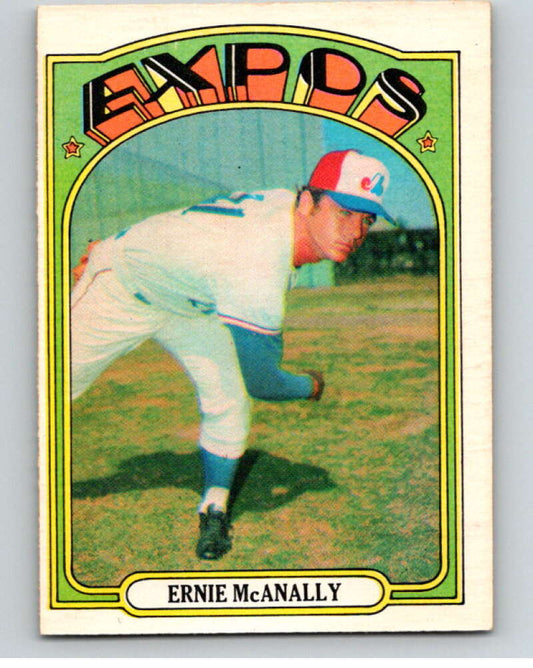 1972 O-Pee-Chee Baseball #58 Ernie McAnally  Montreal Expos  V66101 Image 1