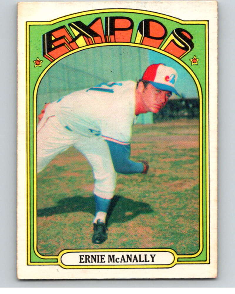 1972 O-Pee-Chee Baseball #58 Ernie McAnally Montreal Expos V66102 Image 1