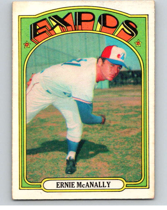 1972 O-Pee-Chee Baseball #58 Ernie McAnally  Montreal Expos  V66102 Image 1