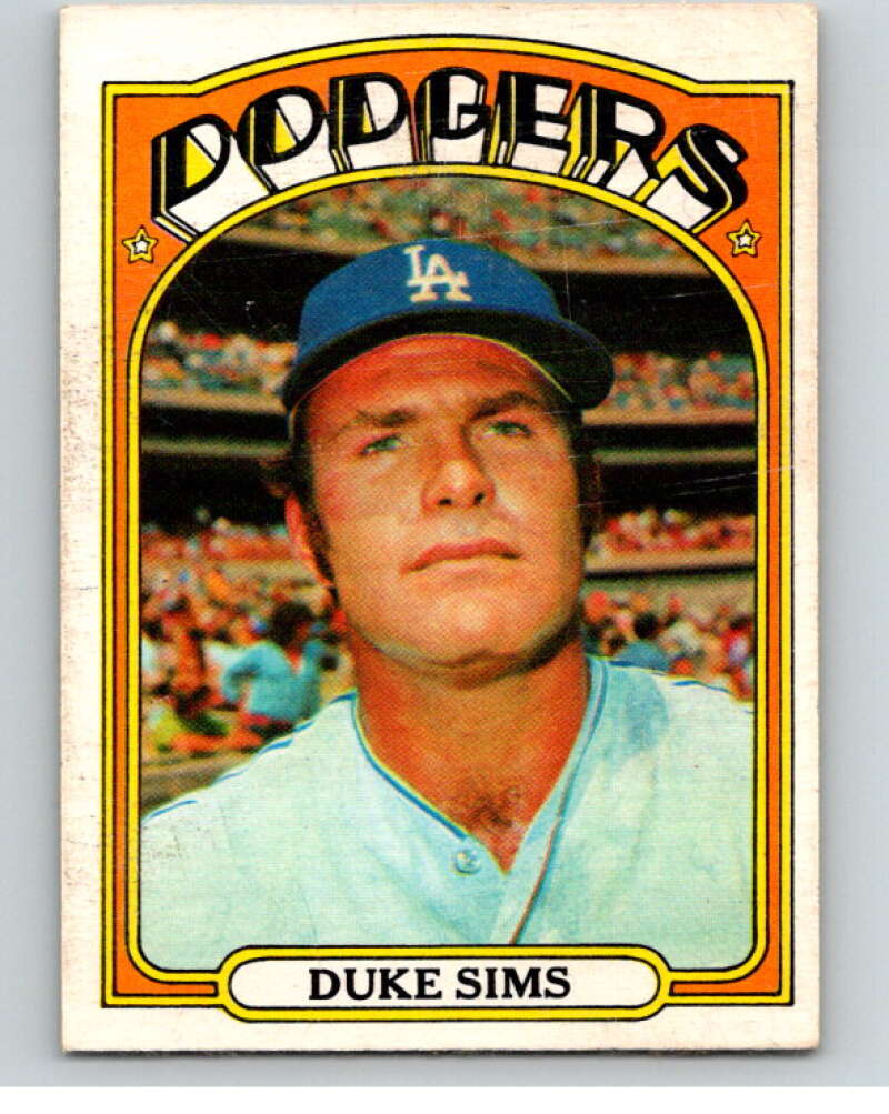 1972 O-Pee-Chee Baseball #63 Duke Sims Los Angeles Dodgers V66108 Image 1