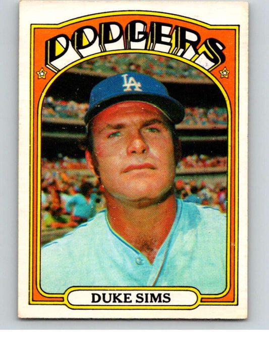 1972 O-Pee-Chee Baseball #63 Duke Sims  Los Angeles Dodgers  V66110 Image 1
