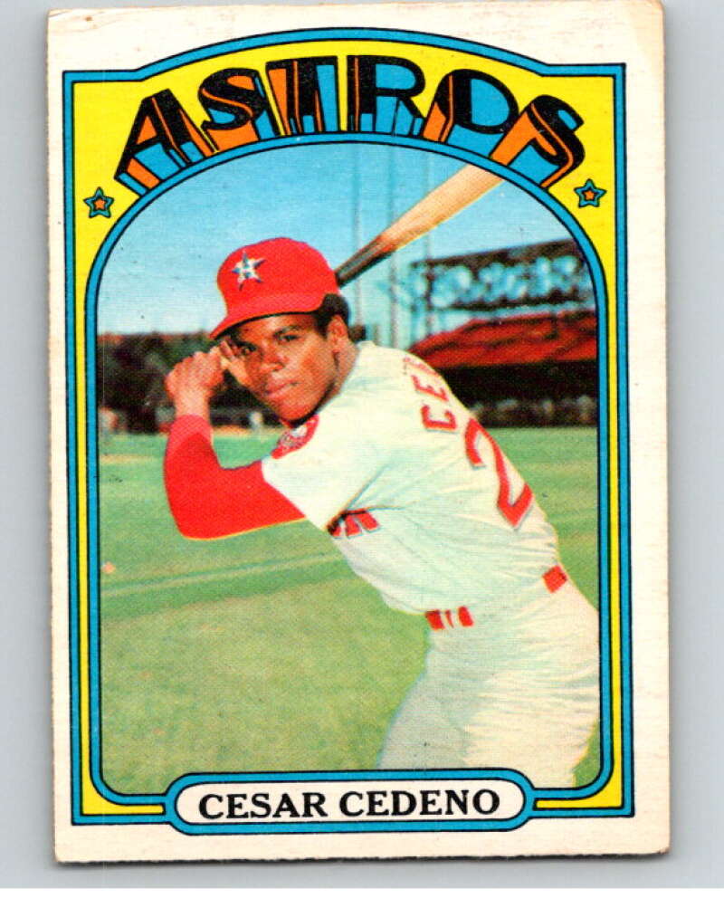 1972 O-Pee-Chee Baseball #65 Cesar Cedeno Houston Astros V66115 Image 1