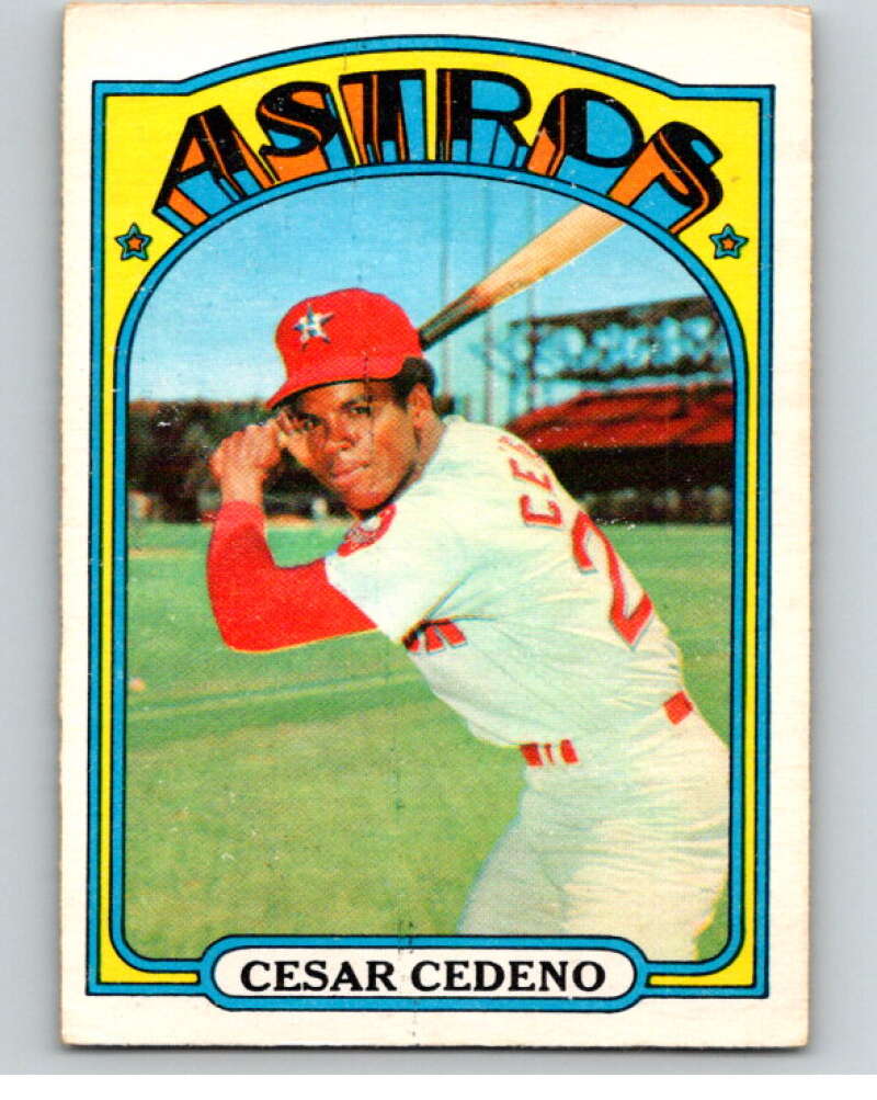 1972 O-Pee-Chee Baseball #65 Cesar Cedeno Houston Astros V66116 Image 1