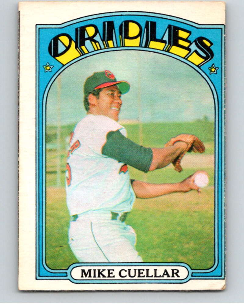1972 O-Pee-Chee Baseball #70 Mike Cuellar Baltimore Orioles V66118 Image 1