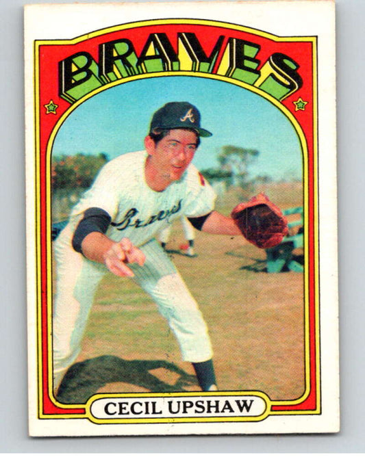 1972 O-Pee-Chee Baseball #74 Cecil Upshaw  Atlanta Braves  V66123 Image 1
