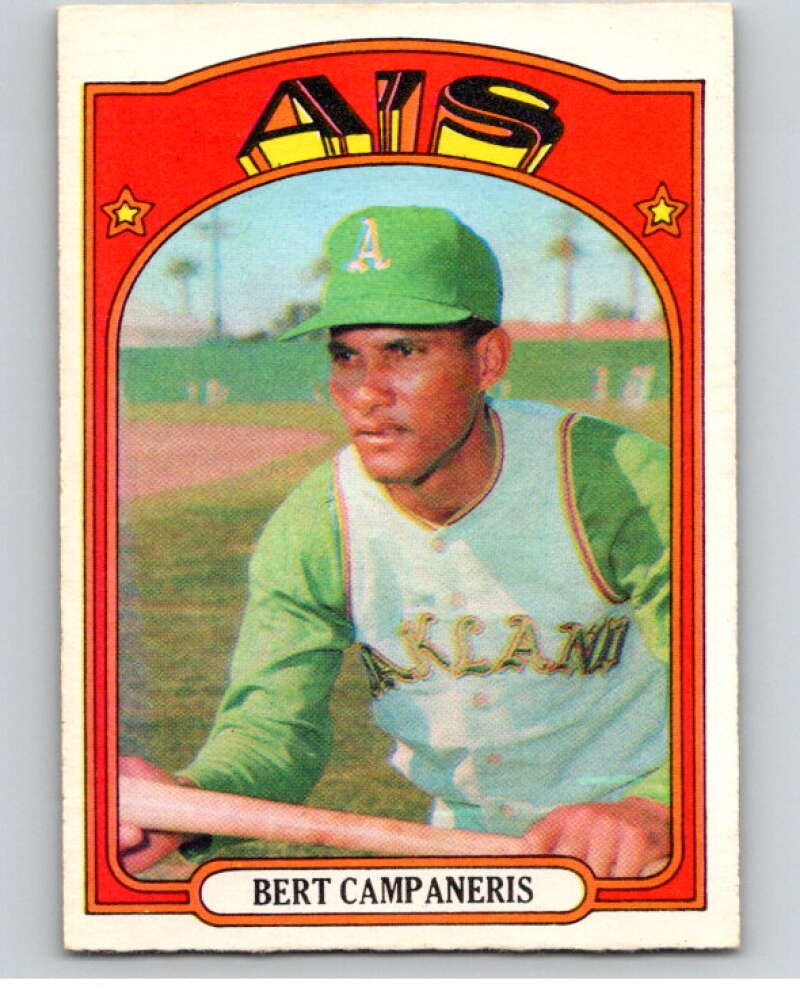 1972 O-Pee-Chee Baseball #75 Bert Campaneris Oakland Athletics V66124 Image 1