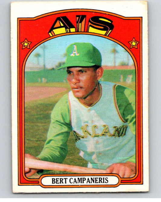 1972 O-Pee-Chee Baseball #75 Bert Campaneris  Oakland Athletics  V66126 Image 1