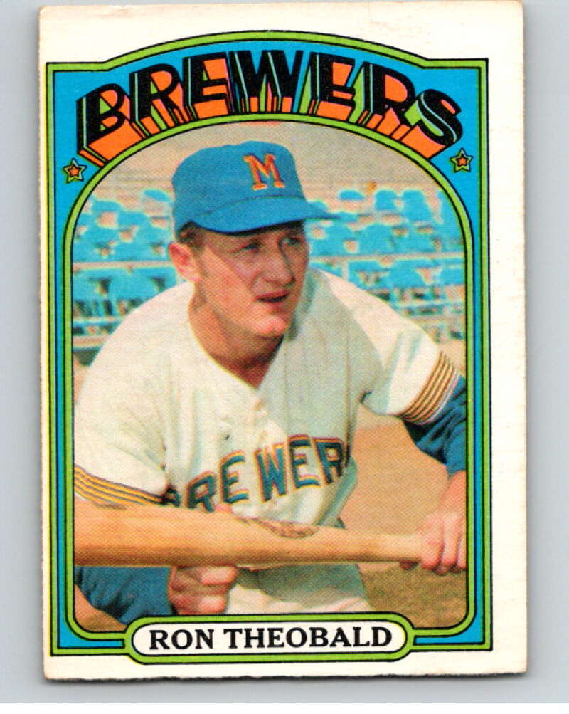 1972 O-Pee-Chee Baseball #77 Ron Theobald Milwaukee Brewers V66129 Image 1