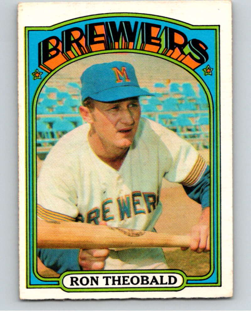 1972 O-Pee-Chee Baseball #77 Ron Theobald Milwaukee Brewers V66131 Image 1