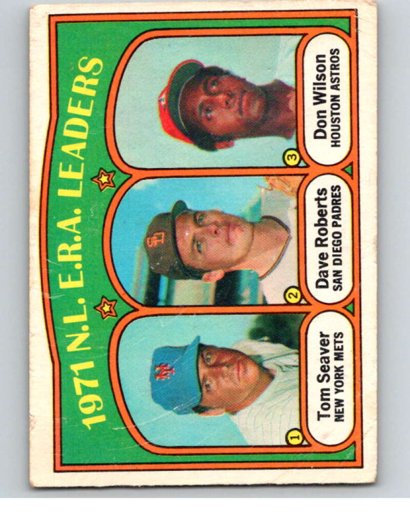 1972 O-Pee-Chee Baseball #91 Tom Seaver/Dave Roberts/Don Wilson V66145 Image 1