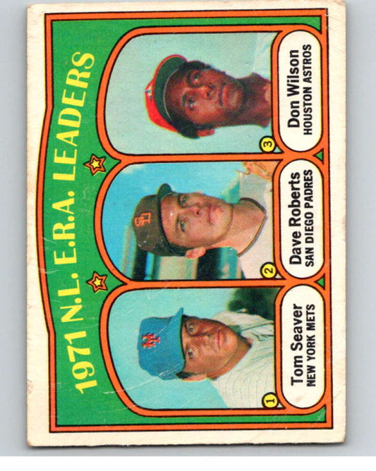 1972 O-Pee-Chee Baseball #91 Tom Seaver/Dave Roberts/Don Wilson  V66145 Image 1