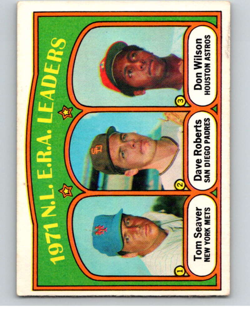 1972 O-Pee-Chee Baseball #91 Tom Seaver/Dave Roberts/Don Wilson V66146 Image 1