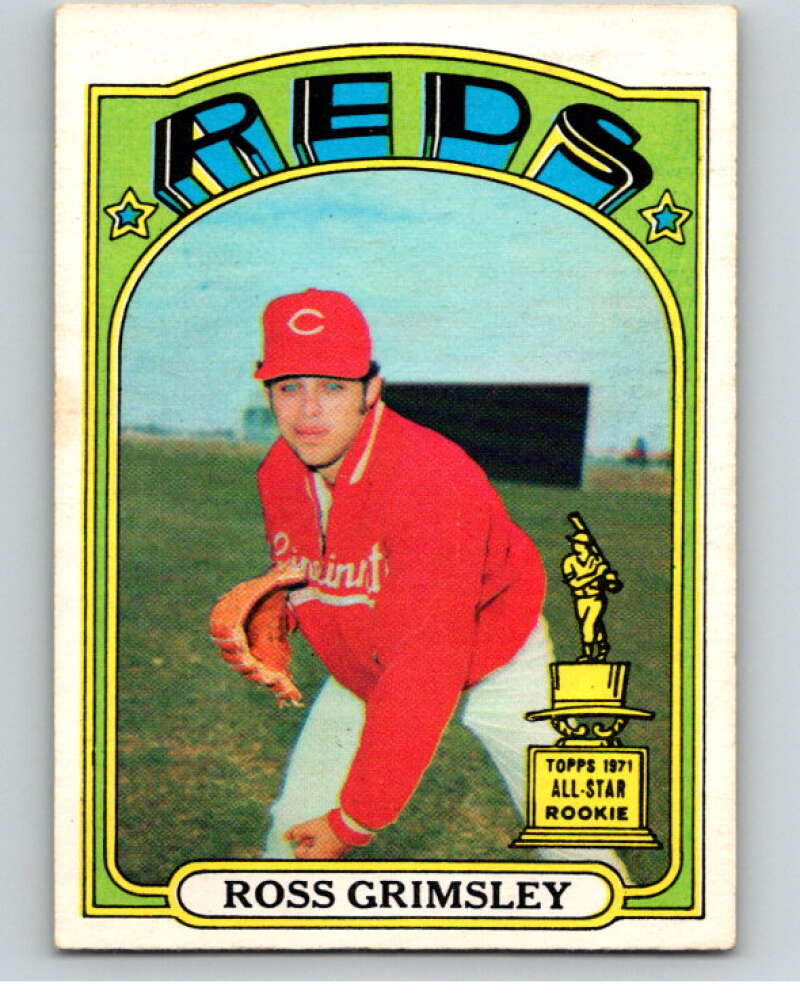 1972 O-Pee-Chee Baseball #99 Ross Grimsley Cincinnati Reds V66158 Image 1