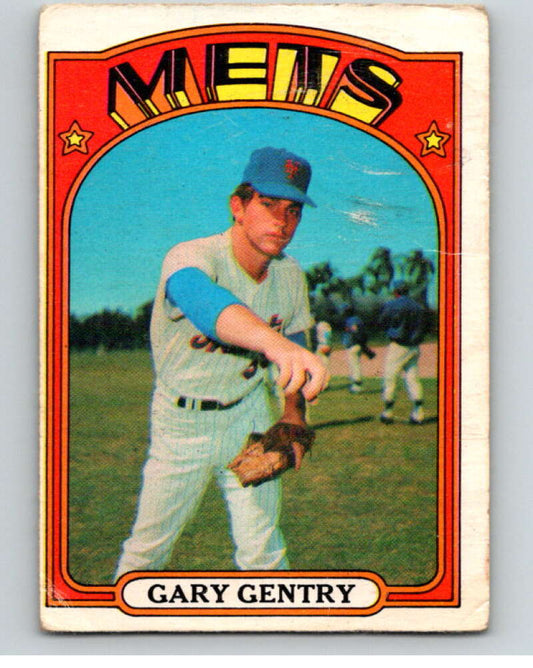 1972 O-Pee-Chee Baseball #105 Gary Gentry  New York Mets  V66165 Image 1