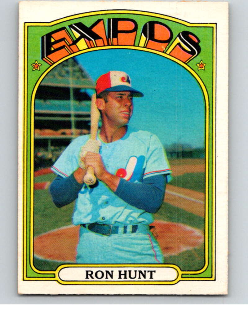 1972 O-Pee-Chee Baseball #110 Ron Hunt Montreal Expos V66171 Image 1