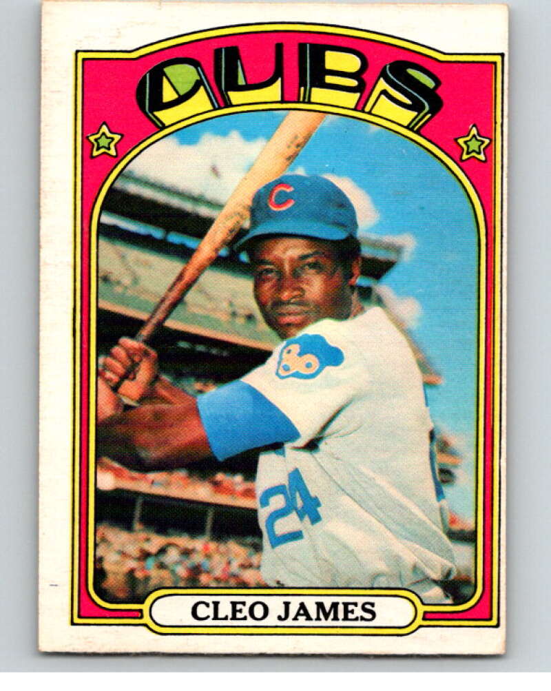 1972 O-Pee-Chee Baseball #117 Cleo James Chicago Cubs V66180 Image 1
