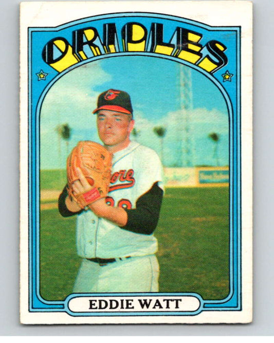 1972 O-Pee-Chee Baseball #128 Eddie Watt  Baltimore Orioles  V66196 Image 1