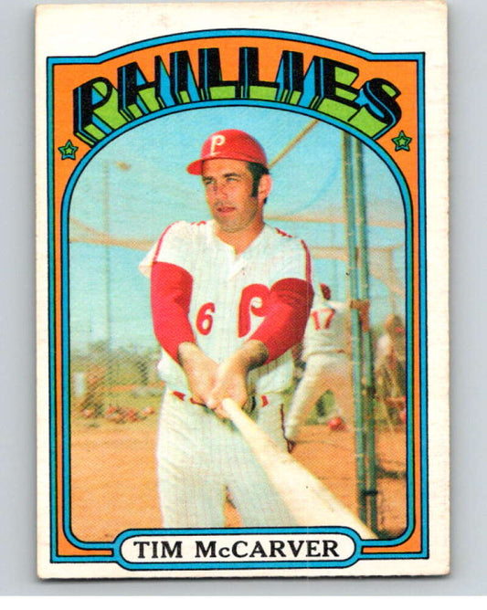 1972 O-Pee-Chee Baseball #139 Tim McCarver  Philadelphia Phillies  V66205 Image 1