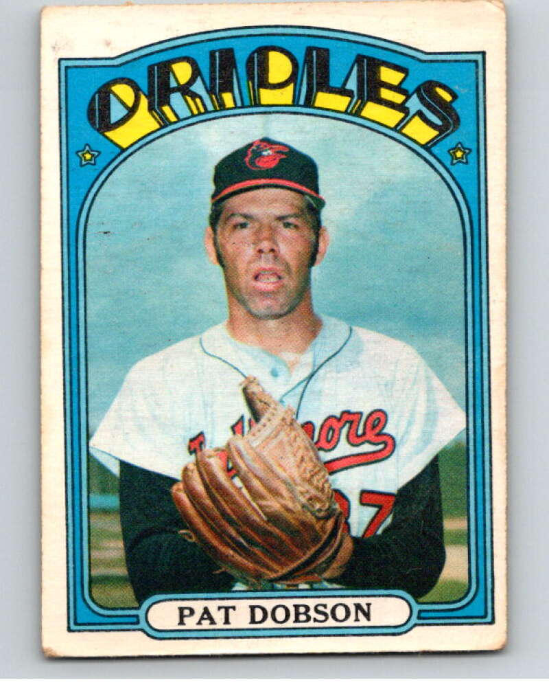 1972 O-Pee-Chee Baseball #140 Pat Dobson Baltimore Orioles V66208 Image 1