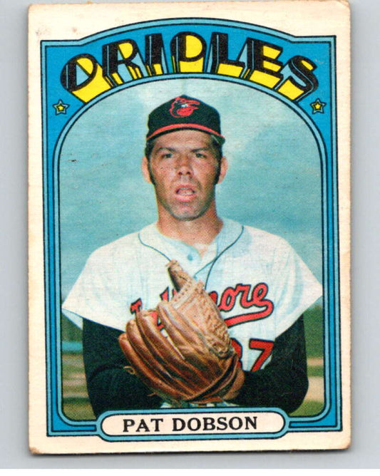 1972 O-Pee-Chee Baseball #140 Pat Dobson  Baltimore Orioles  V66208 Image 1
