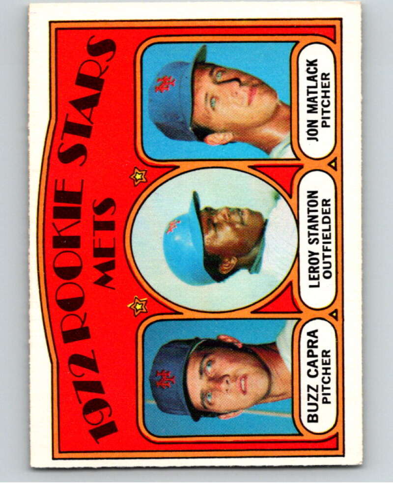 1972 O-Pee-Chee Baseball #141 Buzz Capra/Lee Stanton/Jon Matlack  V66209 Image 1