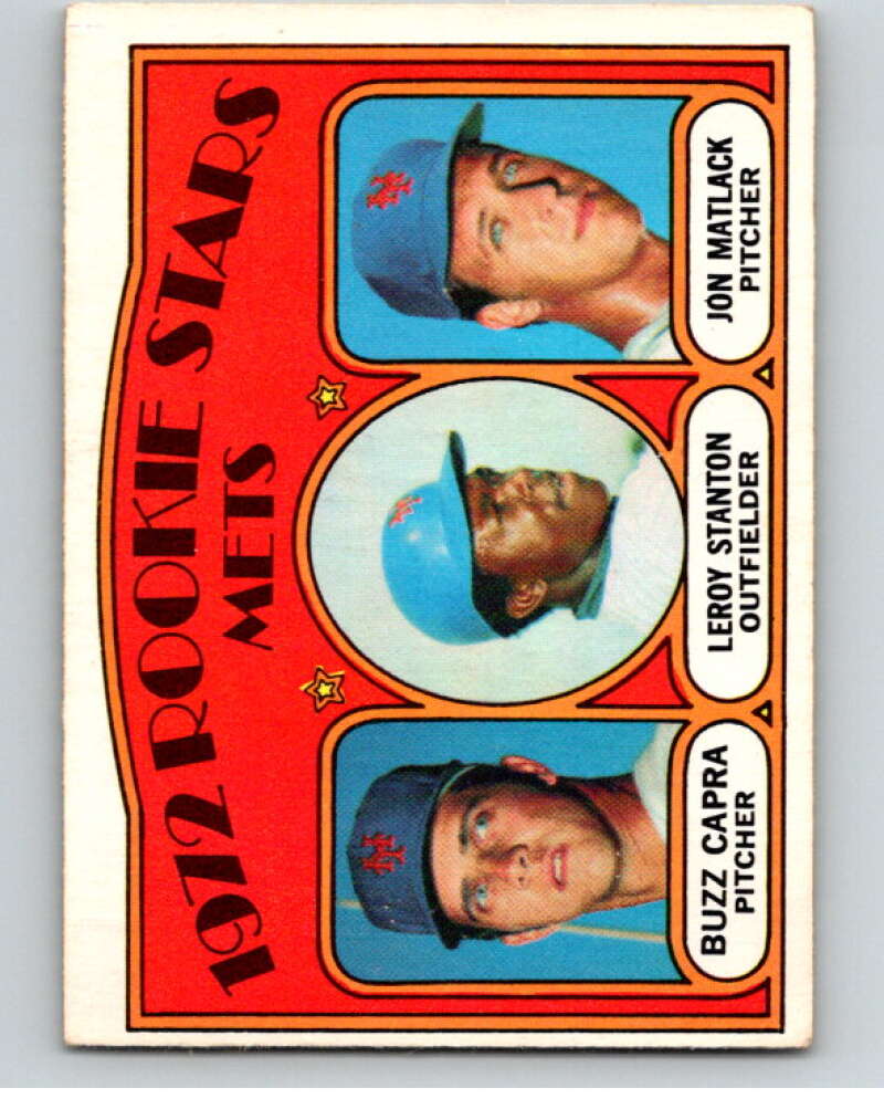 1972 O-Pee-Chee Baseball #141 Buzz Capra/Lee Stanton/Jon Matlack V66210 Image 1