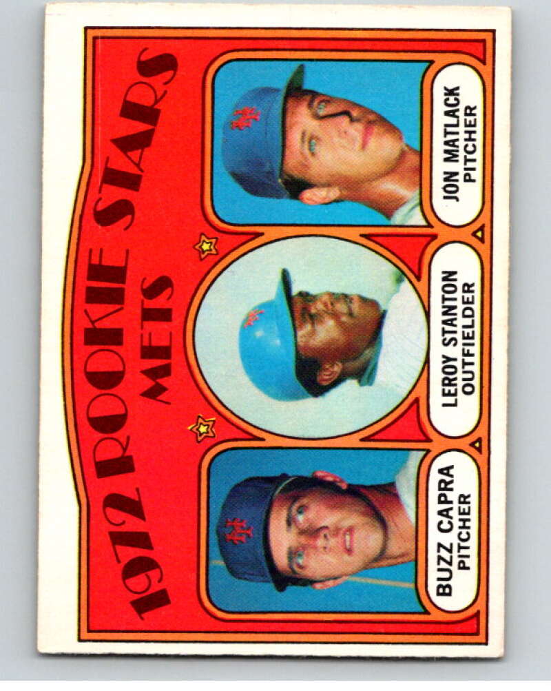 1972 O-Pee-Chee Baseball #141 Buzz Capra/Lee Stanton/Jon Matlack V66212 Image 1