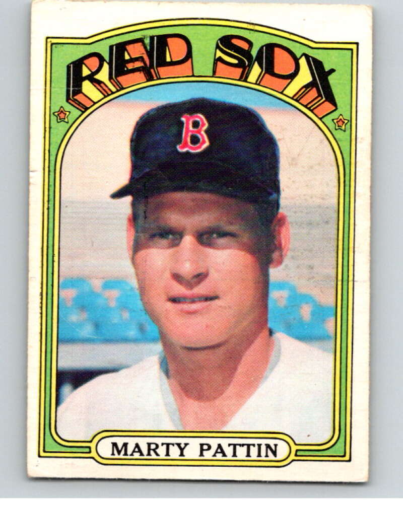 1972 O-Pee-Chee Baseball #144 Marty Pattin Boston Red Sox V66215 Image 1