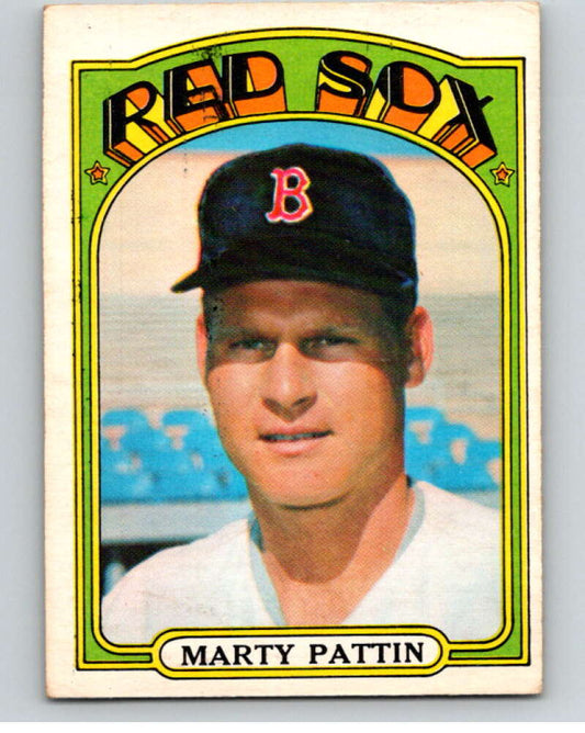 1972 O-Pee-Chee Baseball #144 Marty Pattin  Boston Red Sox  V66216 Image 1