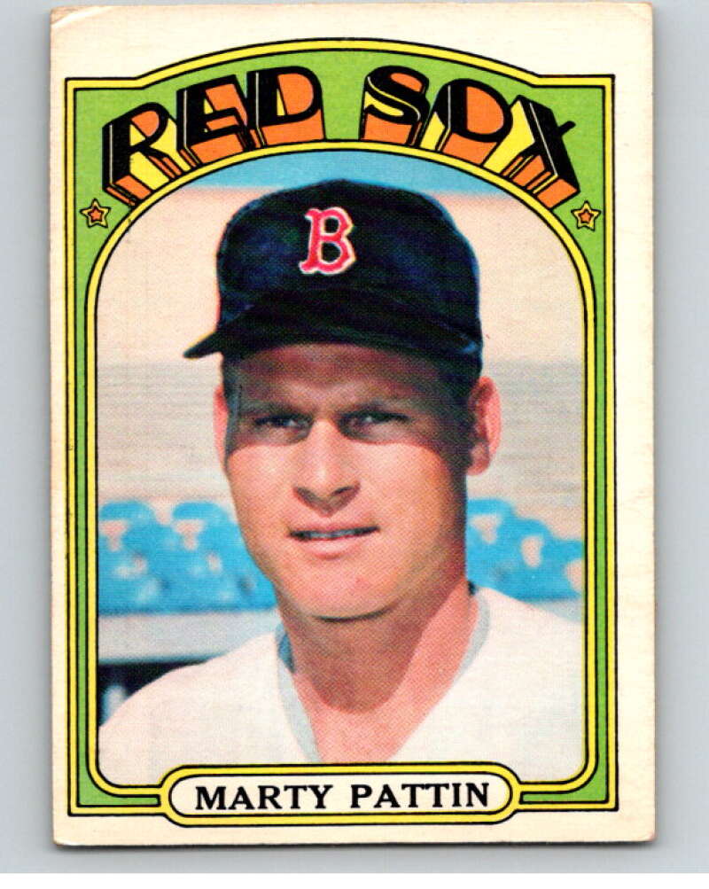 1972 O-Pee-Chee Baseball #144 Marty Pattin Boston Red Sox V66217 Image 1