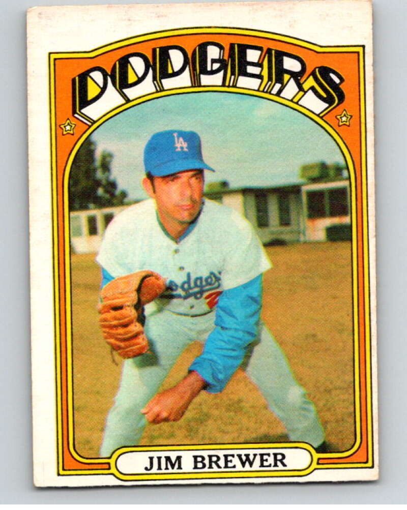 1972 O-Pee-Chee Baseball #151 Jim Brewer Los Angeles Dodgers V66225 Image 1