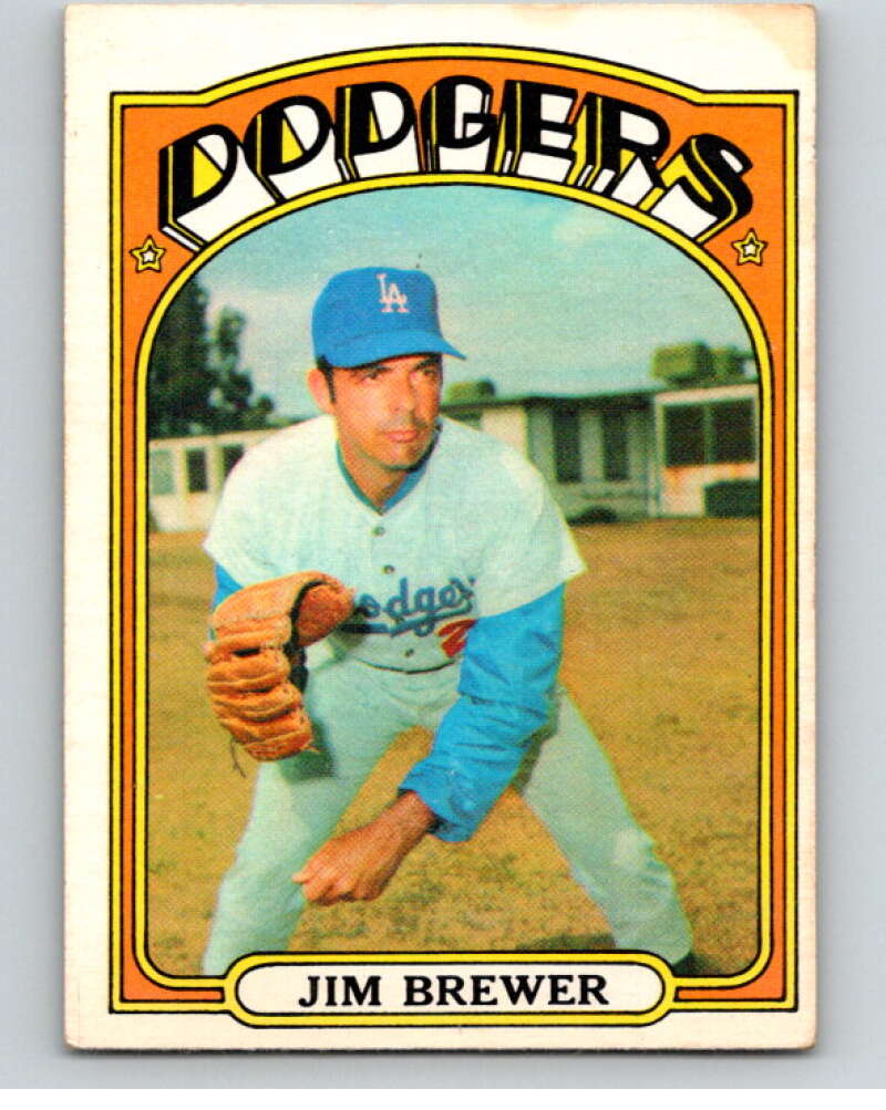 1972 O-Pee-Chee Baseball #151 Jim Brewer Los Angeles Dodgers V66226 Image 1