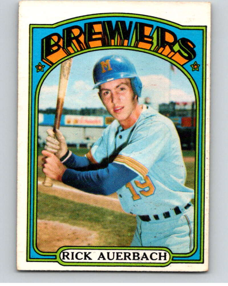 1972 O-Pee-Chee Baseball #153 Rick Auerbach Milwaukee Brewers V66227 Image 1