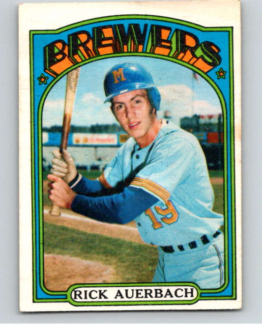 1972 O-Pee-Chee Baseball #153 Rick Auerbach  Milwaukee Brewers  V66228 Image 1