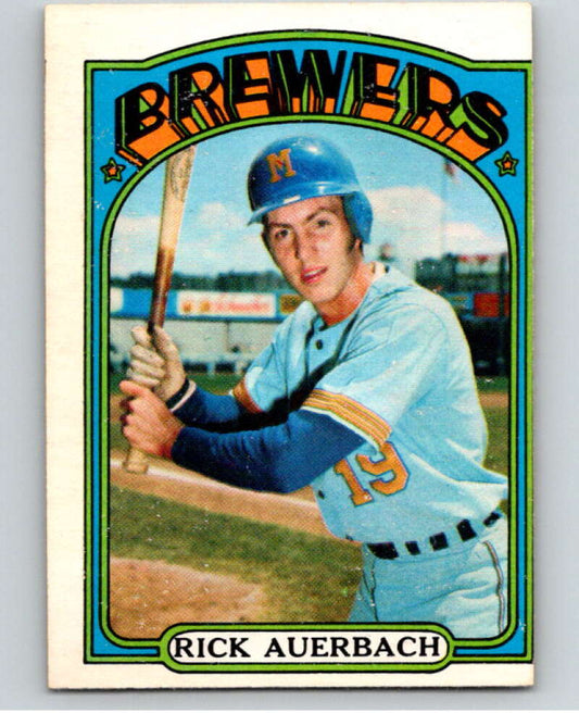 1972 O-Pee-Chee Baseball #153 Rick Auerbach  Milwaukee Brewers  V66229 Image 1
