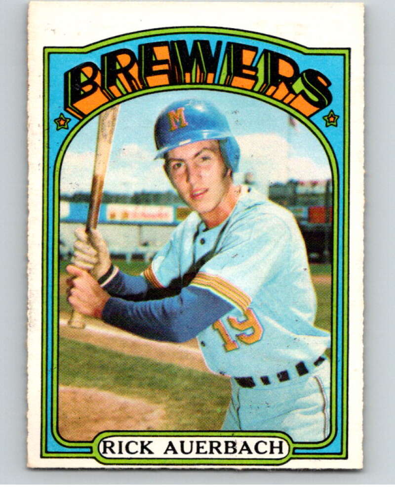 1972 O-Pee-Chee Baseball #153 Rick Auerbach Milwaukee Brewers V66230 Image 1