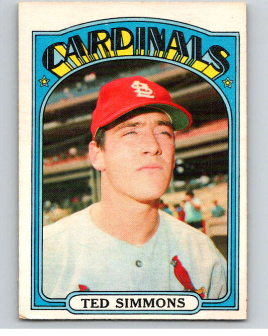 1972 O-Pee-Chee Baseball #154 Ted Simmons  St. Louis Cardinals  V66231 Image 1