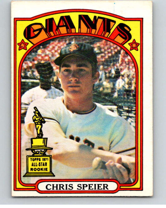 1972 O-Pee-Chee Baseball #165 Chris Speier  San Francisco Giants  V66240 Image 1