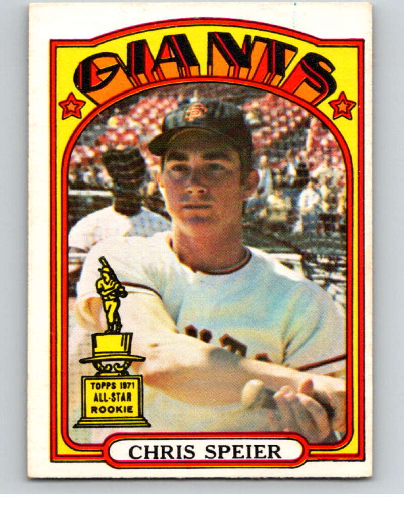 1972 O-Pee-Chee Baseball #165 Chris Speier San Francisco Giants V66241 Image 1